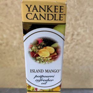 YANKEE CANDLE Island MANGO Fruit Scented POTPOURRI REFRESHER OIL w/ Dropper NEW